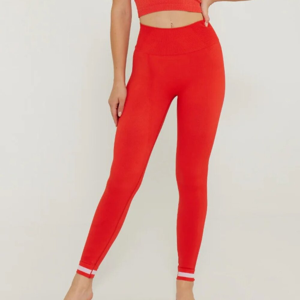 Elly Seamless Legging in Red
